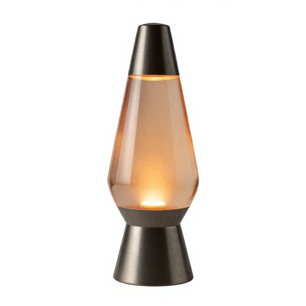 Lava lamp isolated on a white background