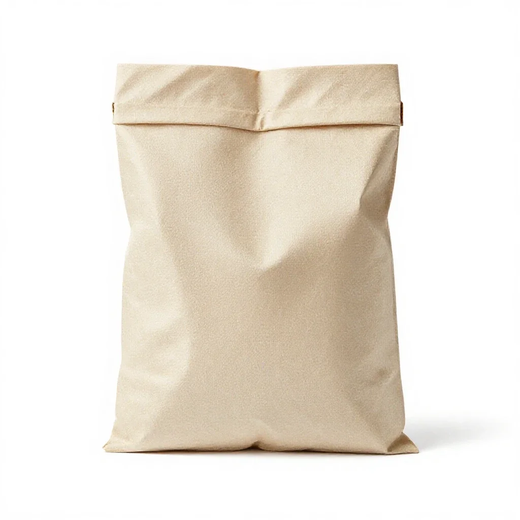 Paper luminaria bag isolated on a white background
