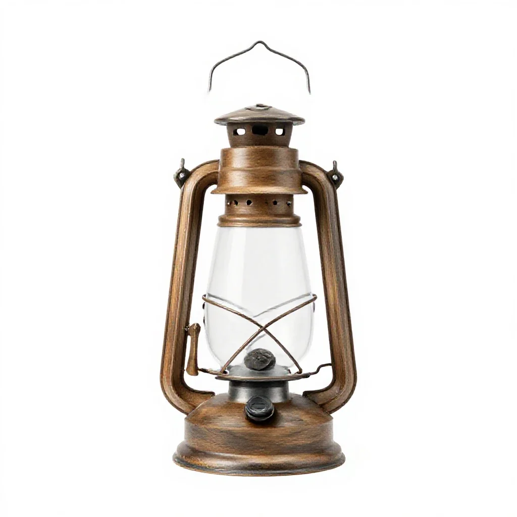 Storm lantern isolated on a white background