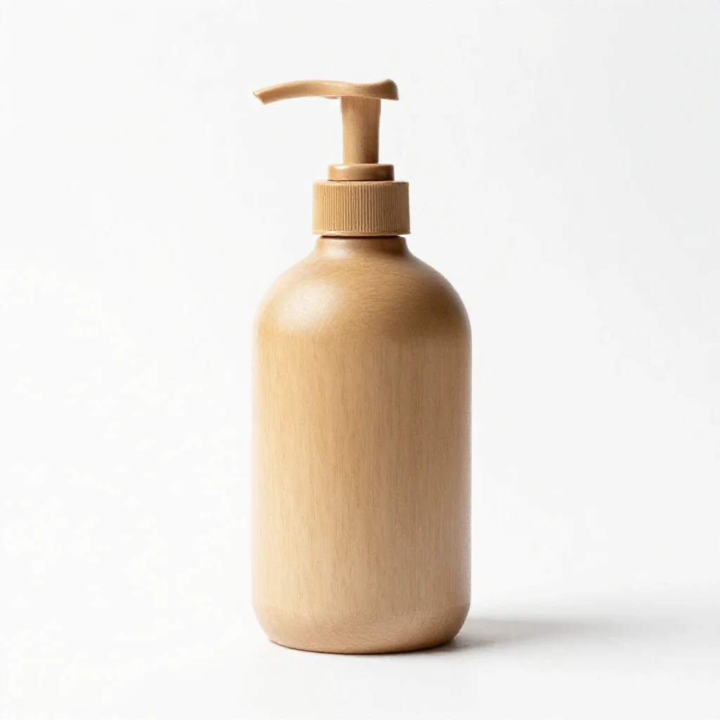 Pump dispenser bottle isolated on a white background