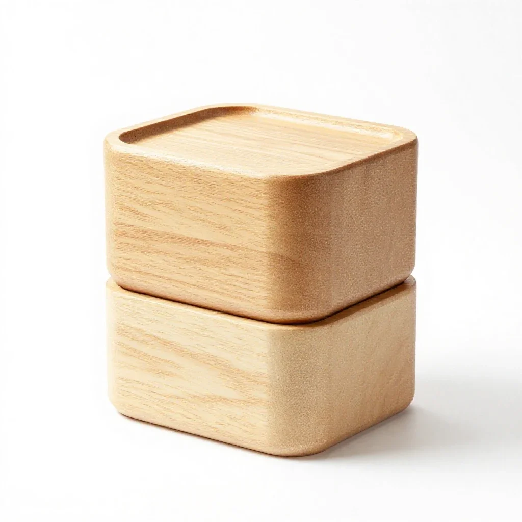Stackable food storage set isolated on a white background