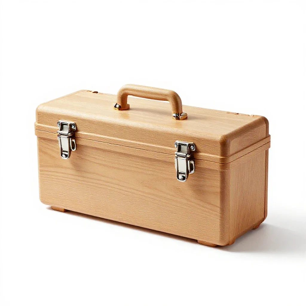 Tool case with latches isolated on a white background