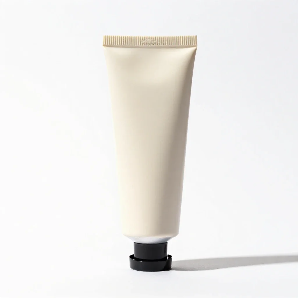 Tube of hand cream isolated on a white background