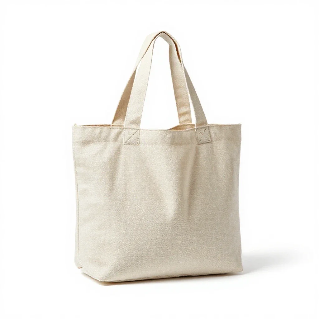 Soft carrier bag isolated on a white background
