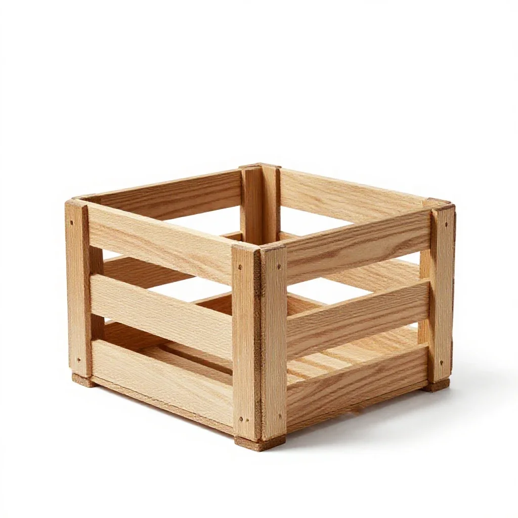 Travel crate isolated on a white background