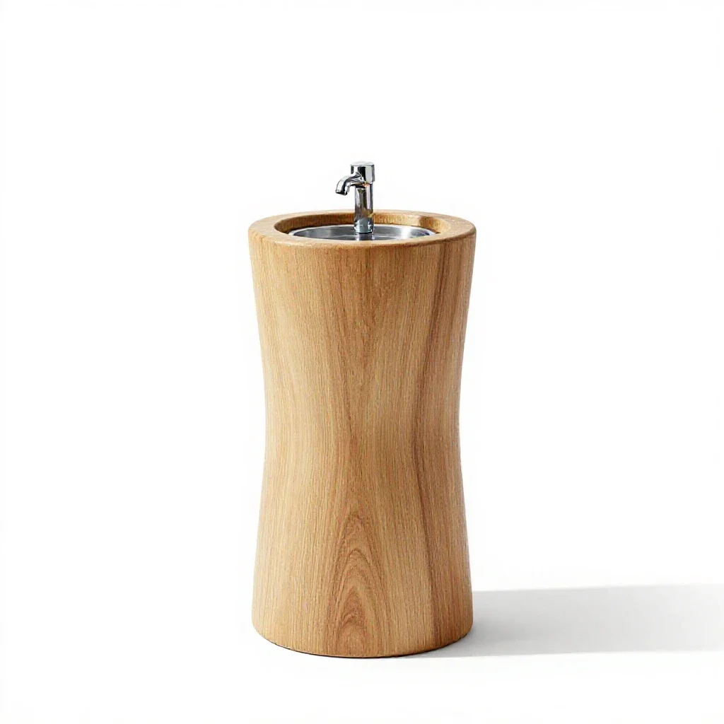 Automatic water fountain isolated on a white background