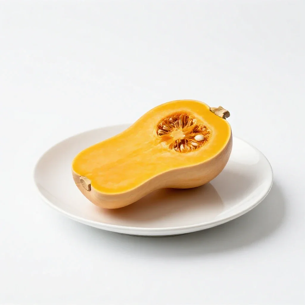 Butternut squash isolated on a white background