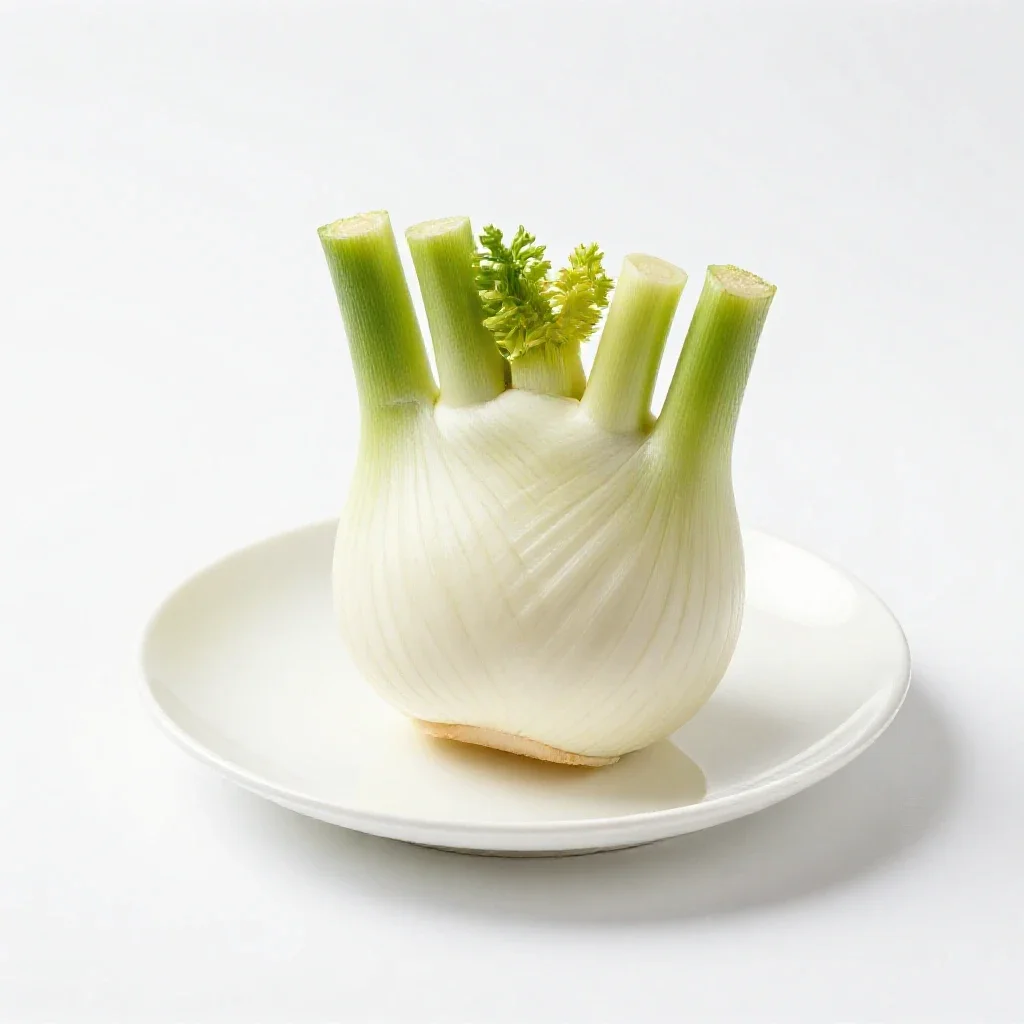 Fennel bulb isolated on a white background