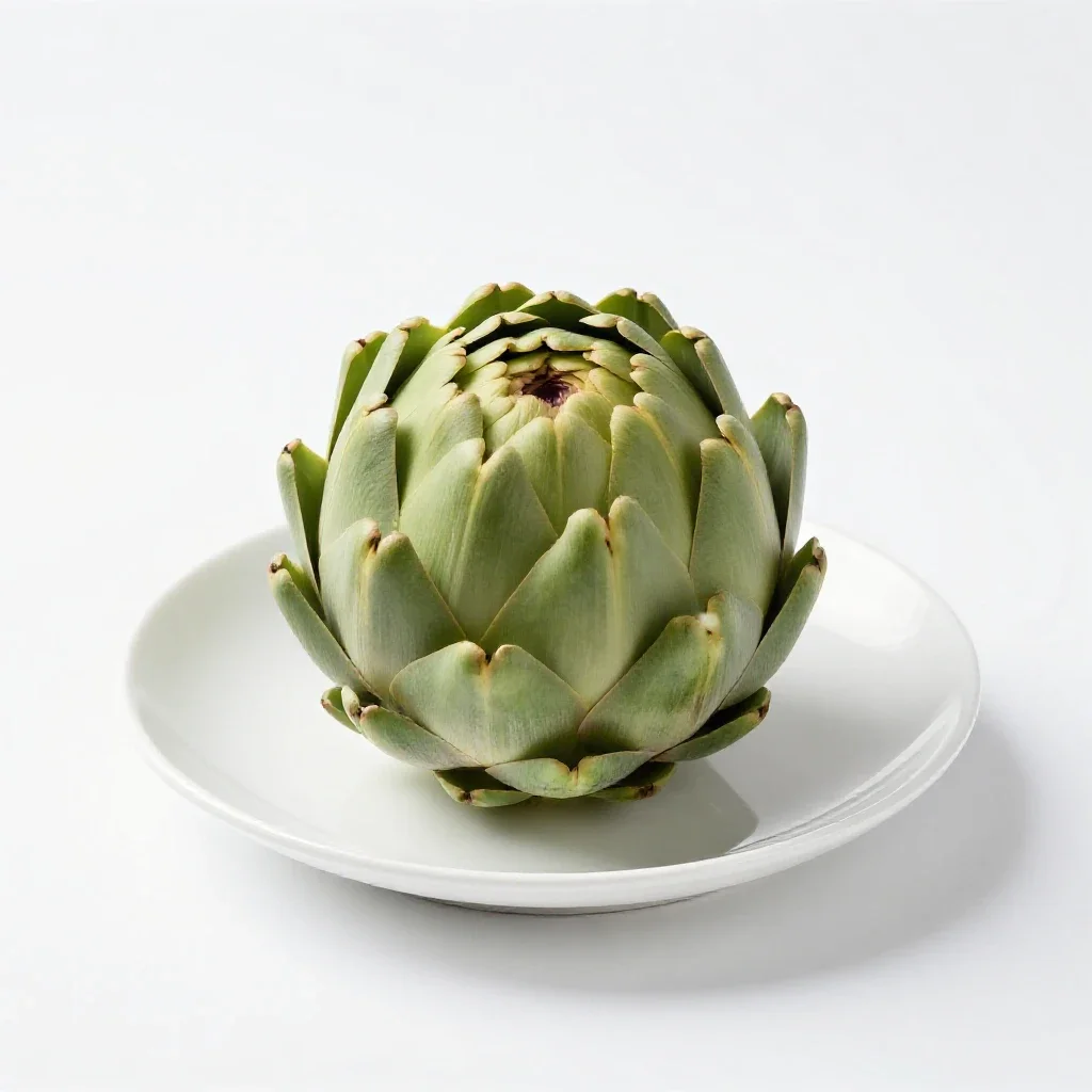 Globe artichoke isolated on a white background