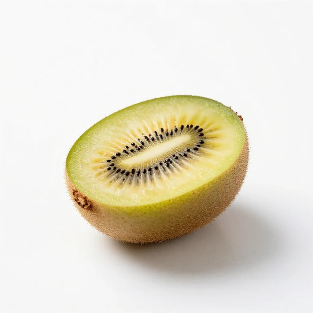 Kiwifruit sliced isolated on a white background