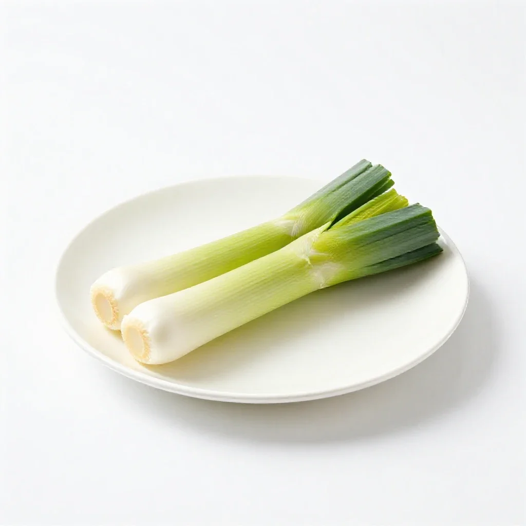 Leek isolated on a white background