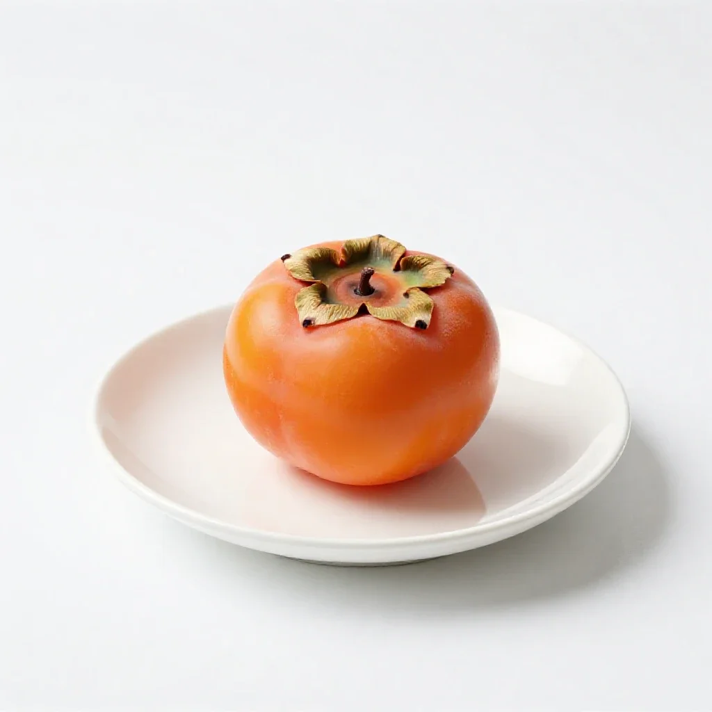 Persimmon isolated on a white background