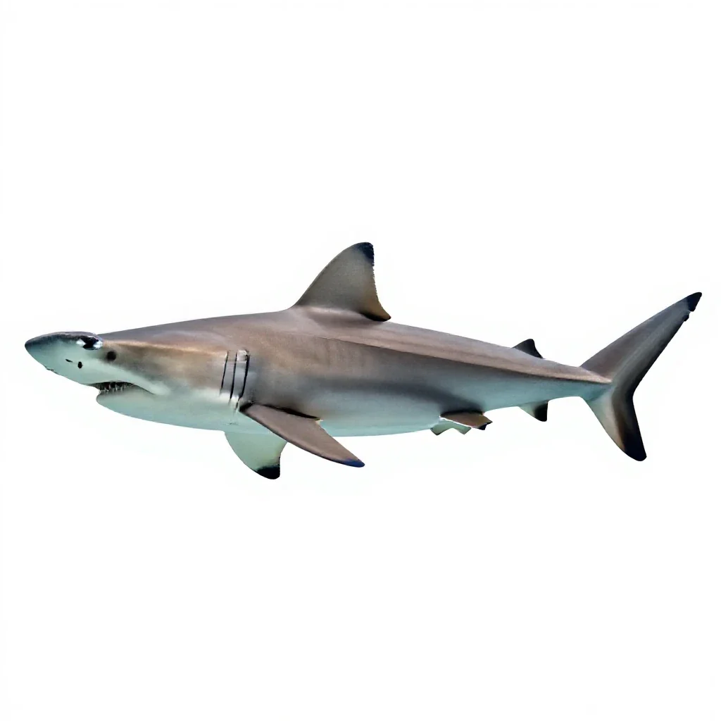Hammerhead shark isolated on a white background