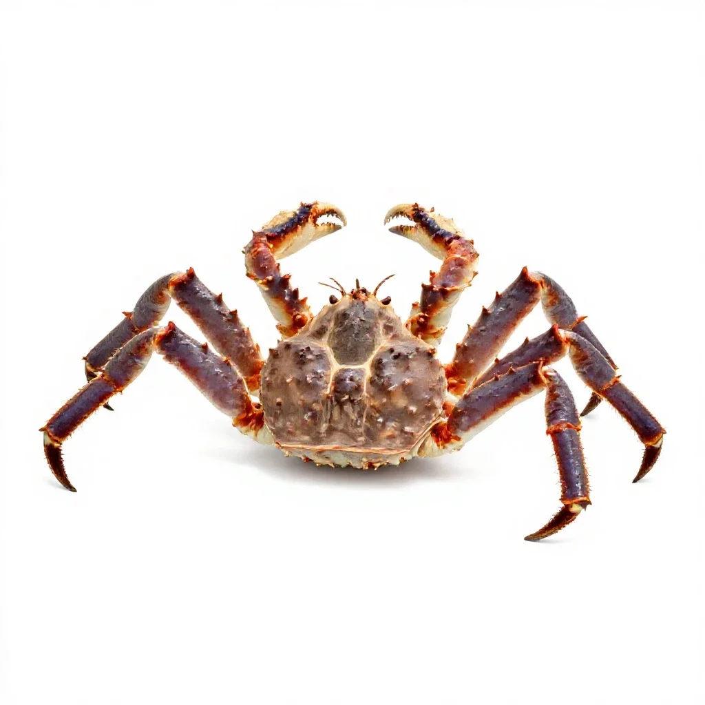 King crab isolated on a white background