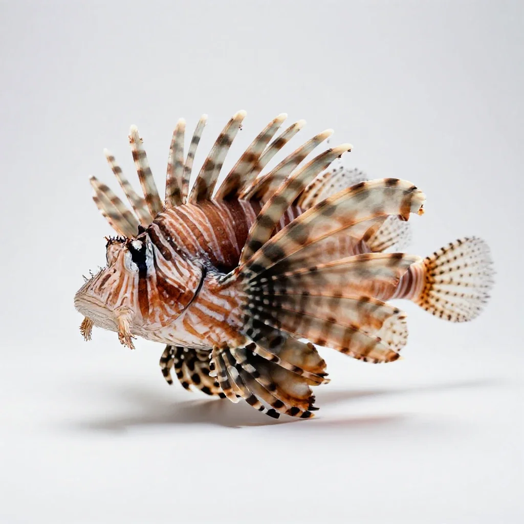 Lionfish isolated on a white background