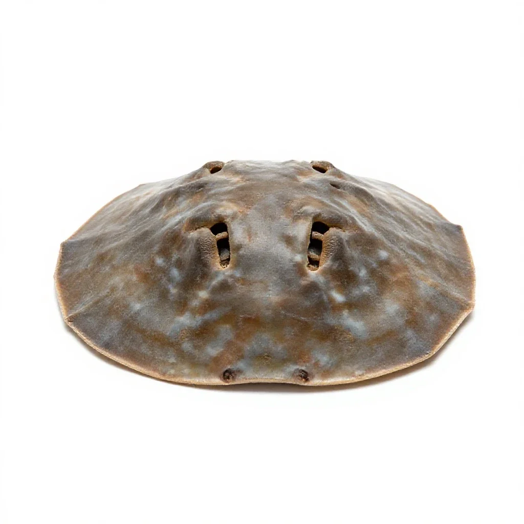 Sand dollar burrowing isolated on a white background