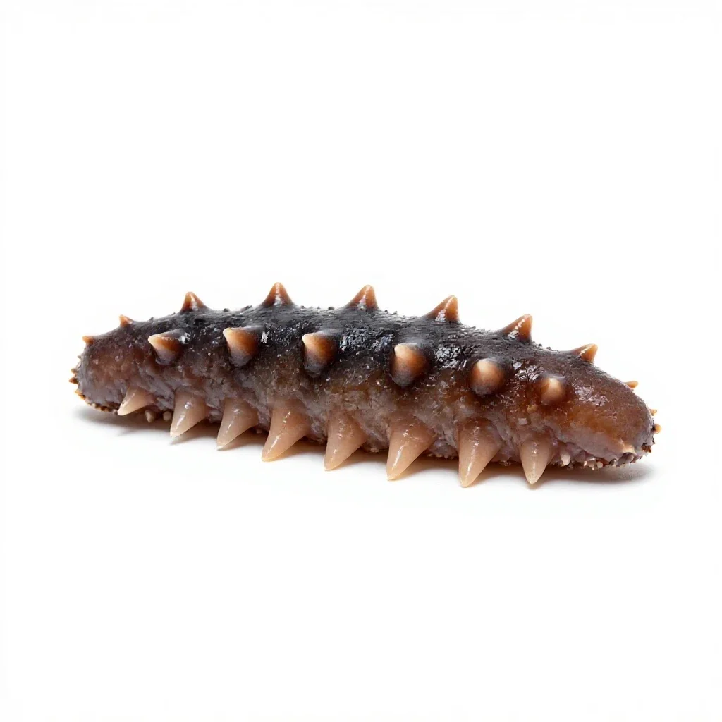 Sea cucumber isolated on a white background