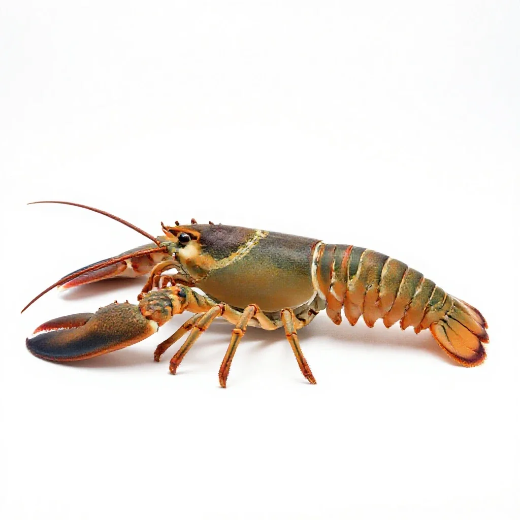 Spiny lobster isolated on a white background