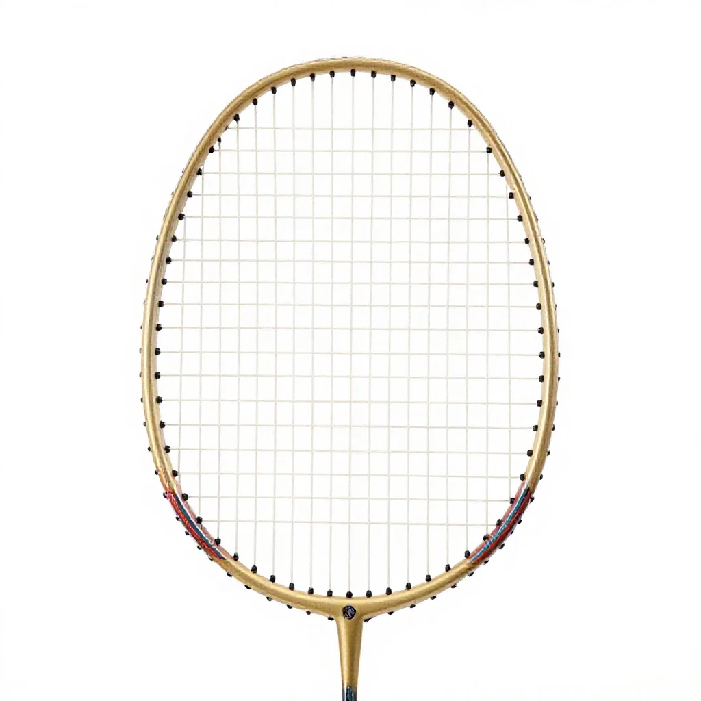 Badminton racquet isolated on a white background