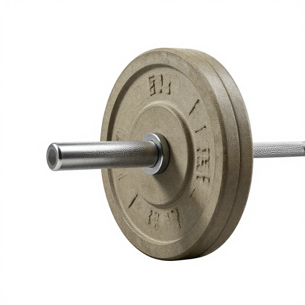 Barbell plate isolated on a white background