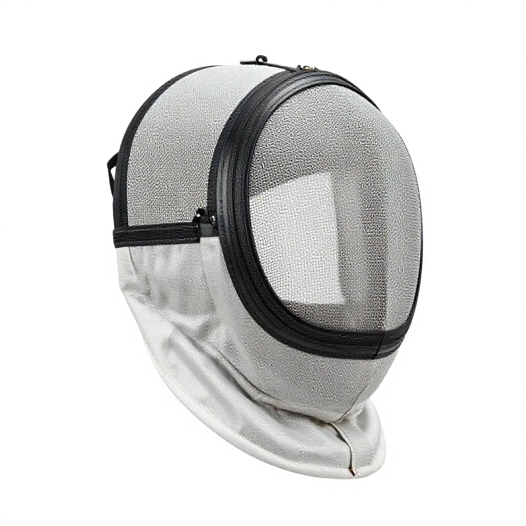 Fencing mask isolated on a white background