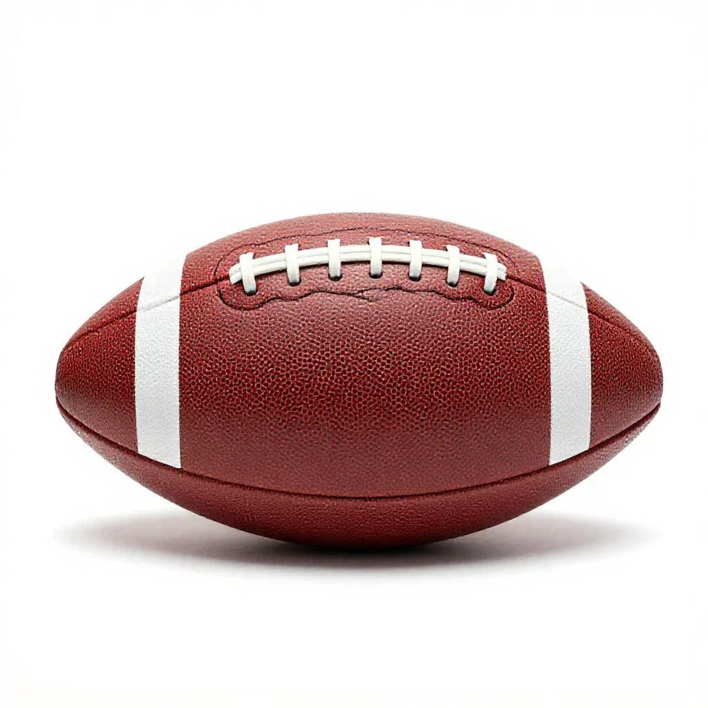 Leather football isolated on a white background