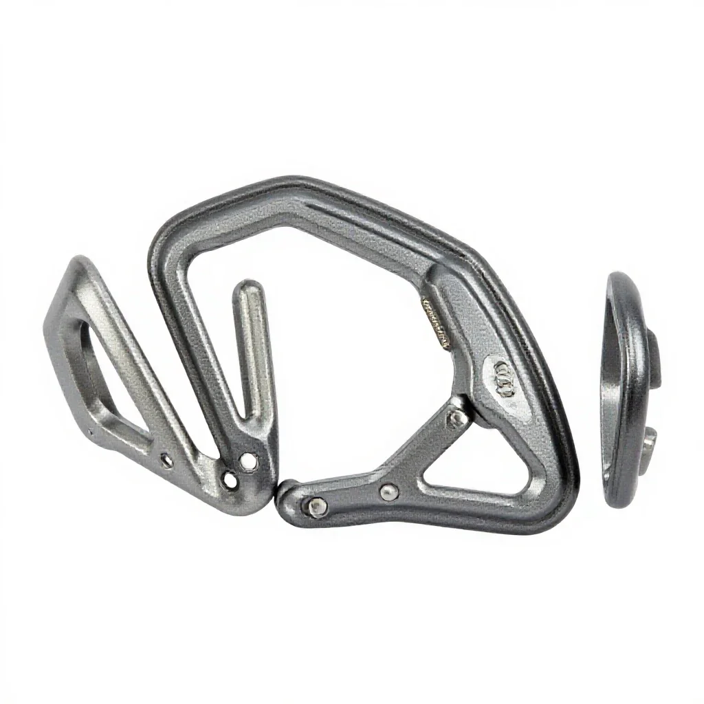 Set of climbing cams isolated on a white background