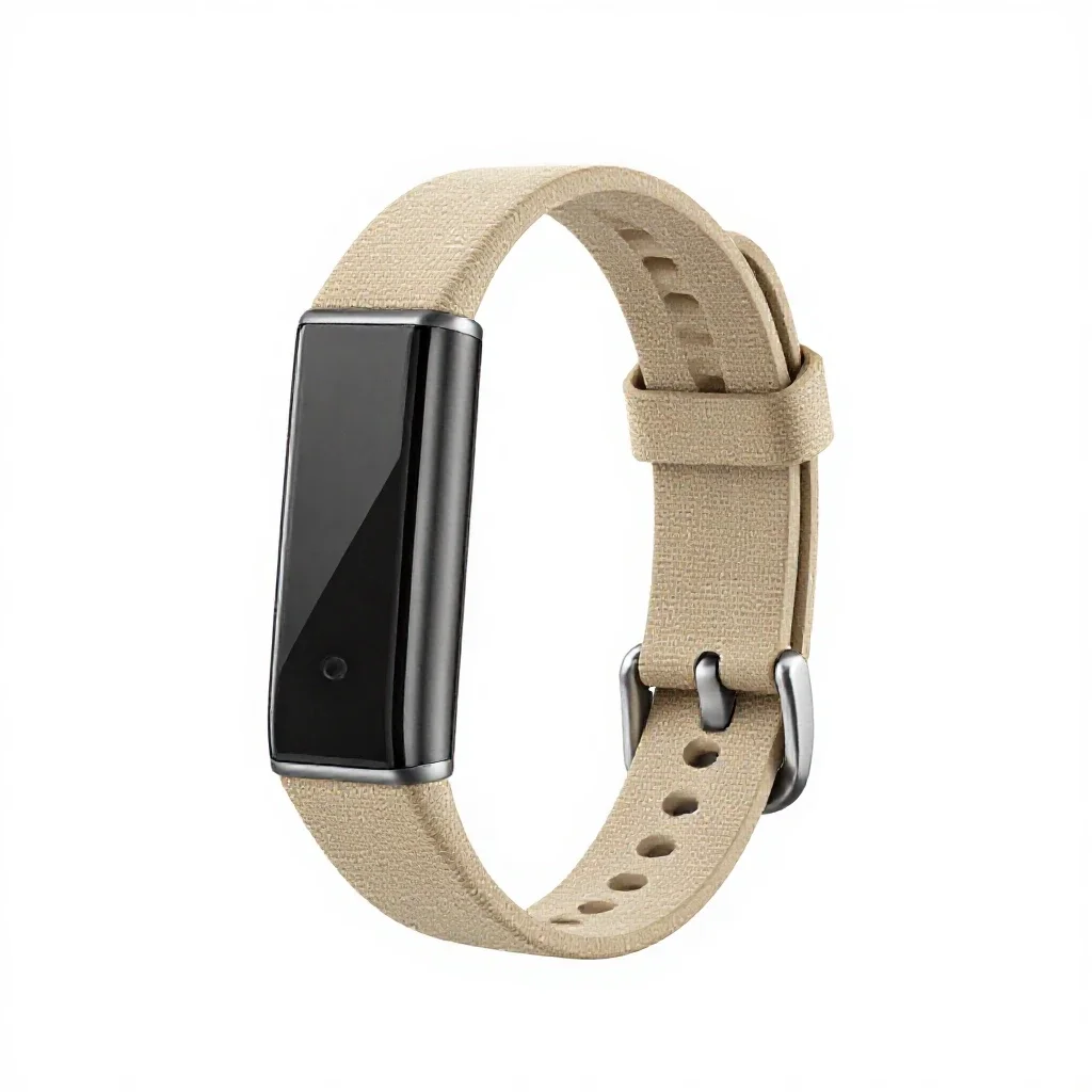 Fitness tracker band isolated on a white background
