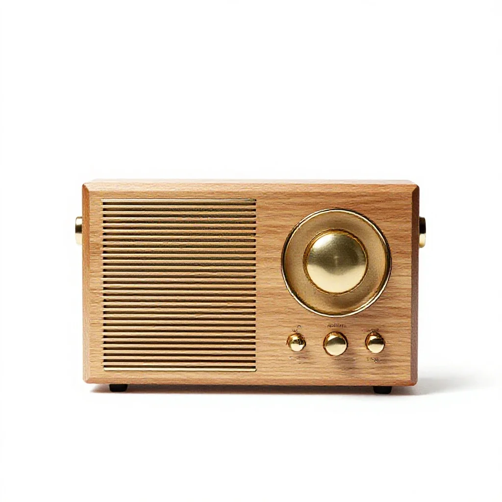 Shortwave radio isolated on a white background