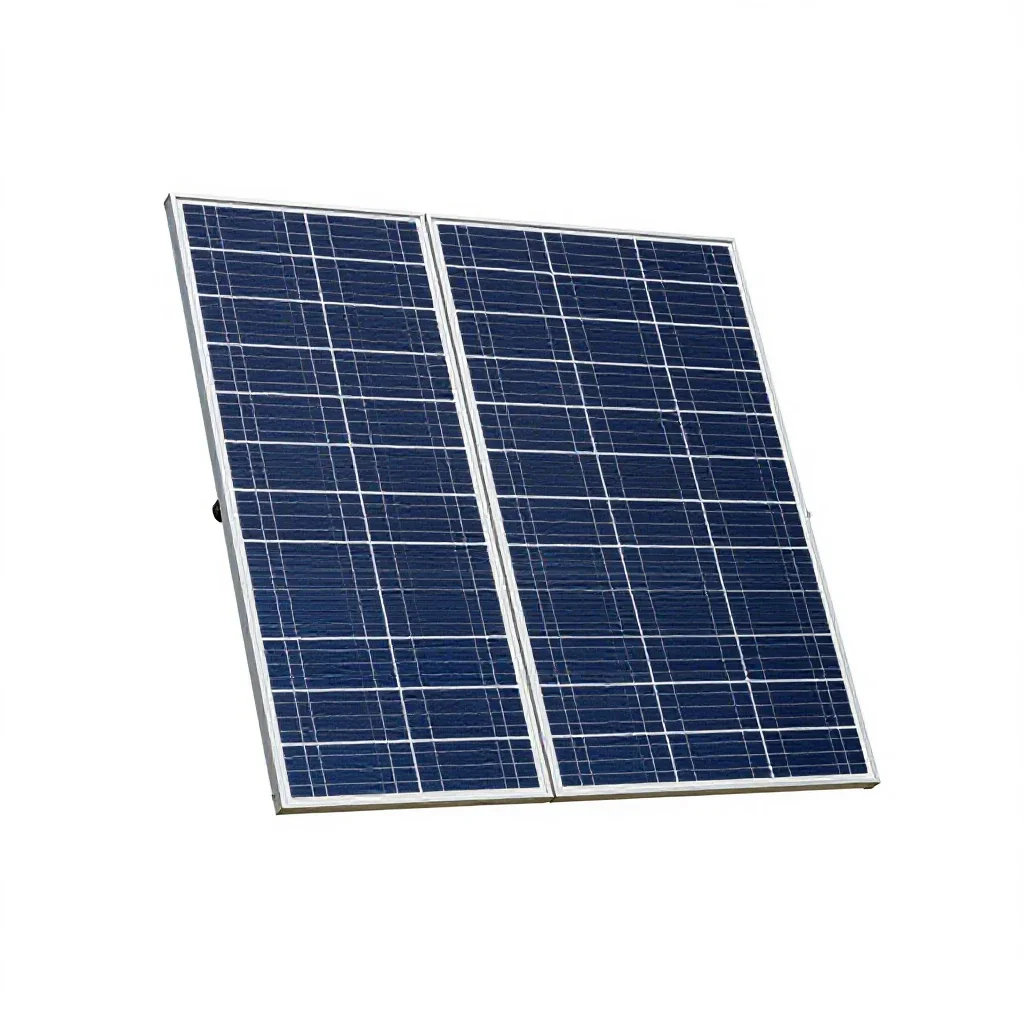 Solar charging panel isolated on a white background
