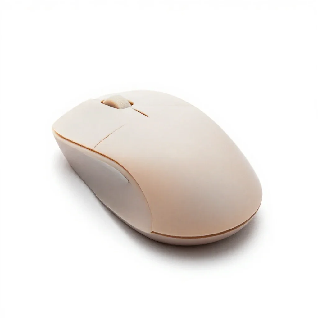 Vertical ergonomic mouse isolated on a white background