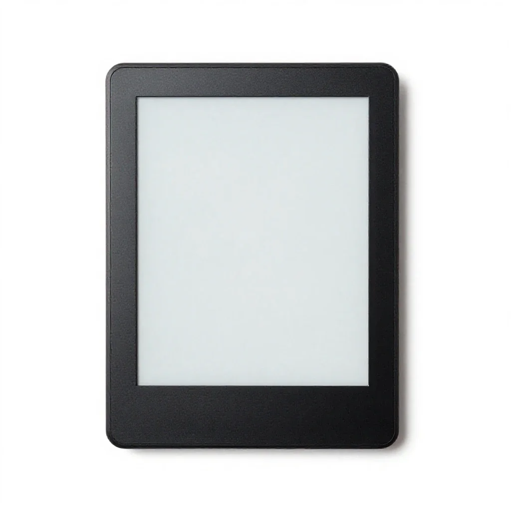 E-ink reader isolated on a white background