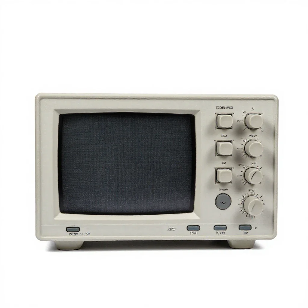 Oscilloscope isolated on a white background