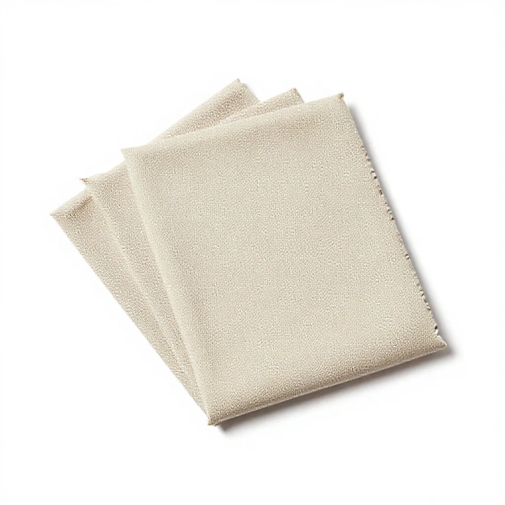 Fabric swatch fan isolated on a white background