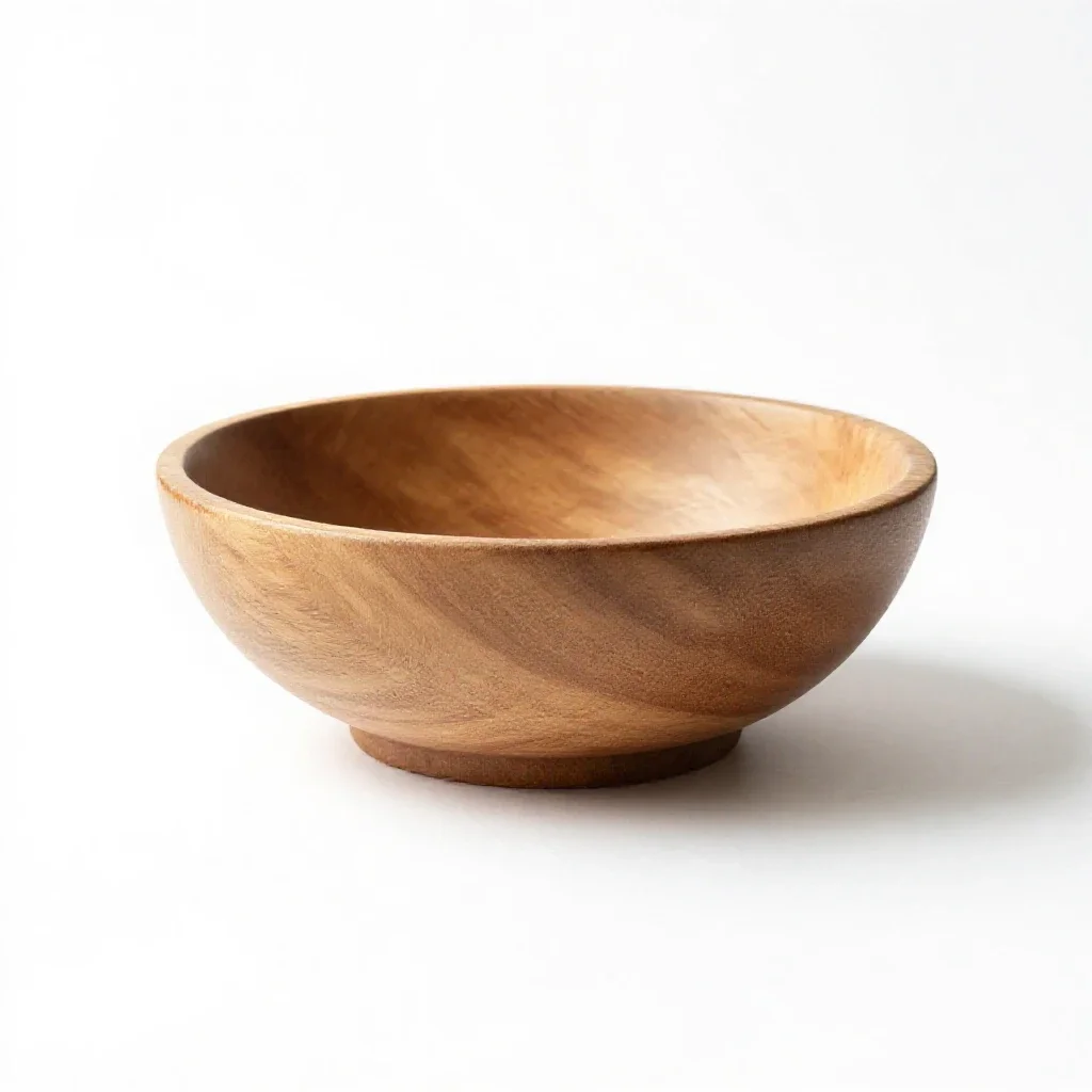 Footed fruit bowl isolated on a white background