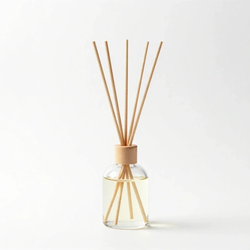 Reed diffuser isolated on a white background