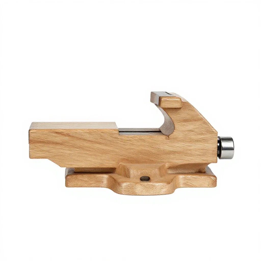 Benchtop vise isolated on a white background
