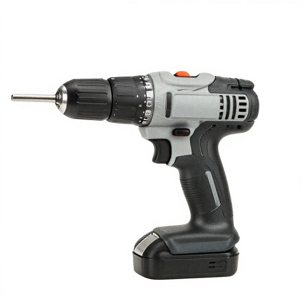 Cordless power drill isolated on a white background