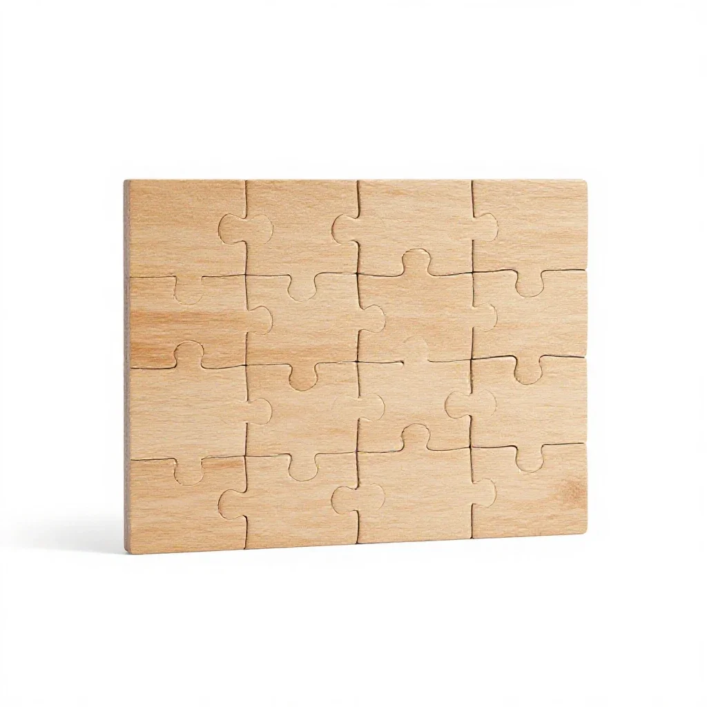 Jigsaw isolated on a white background