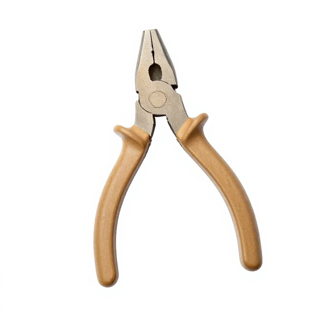 Pair of locking pliers isolated on a white background