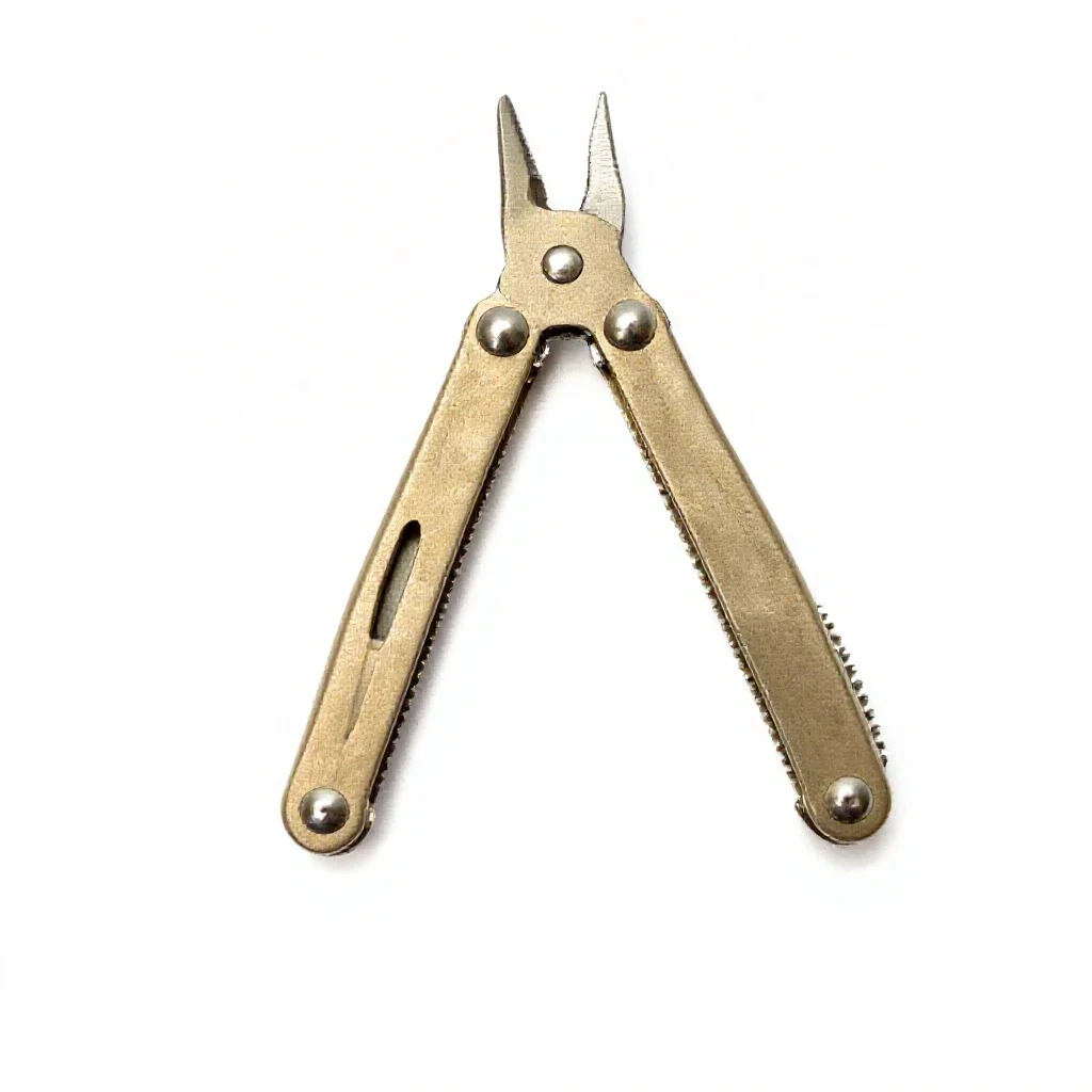 Pocket multitool isolated on a white background