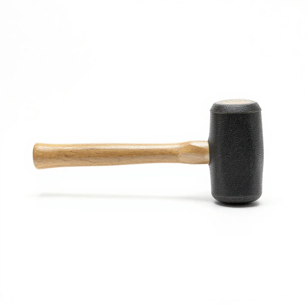 Rubber mallet isolated on a white background