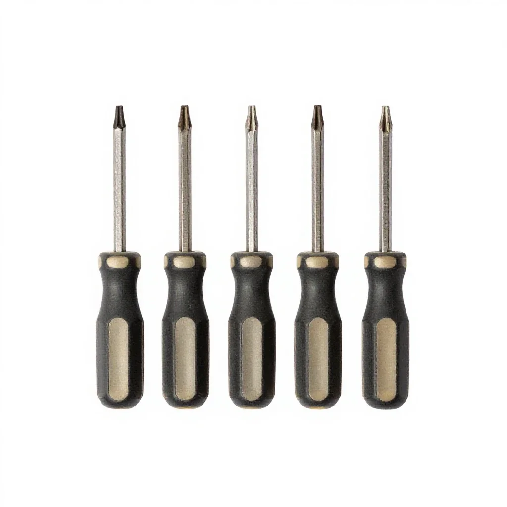 Set of screwdrivers isolated on a white background