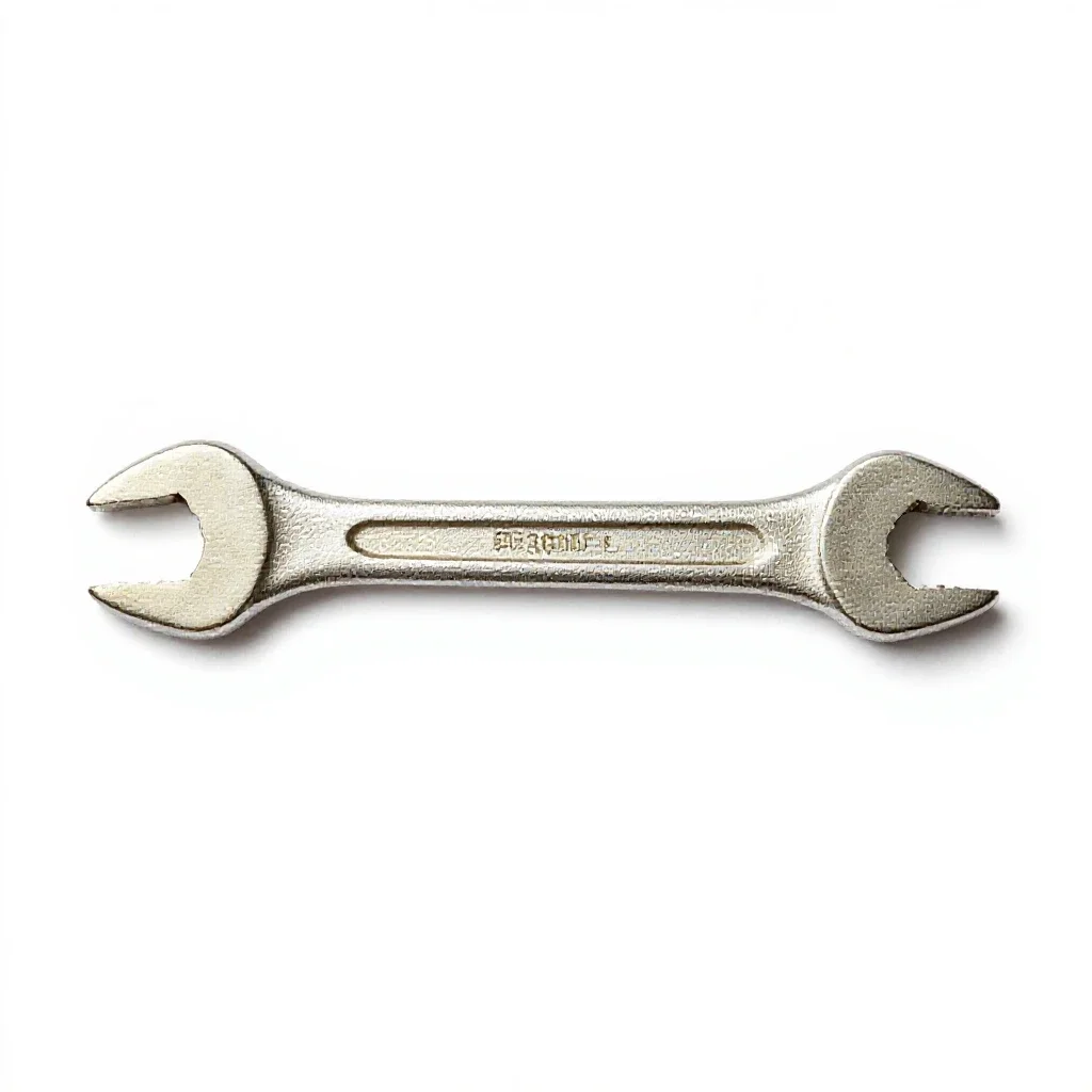 Socket wrench set in a case isolated on a white background