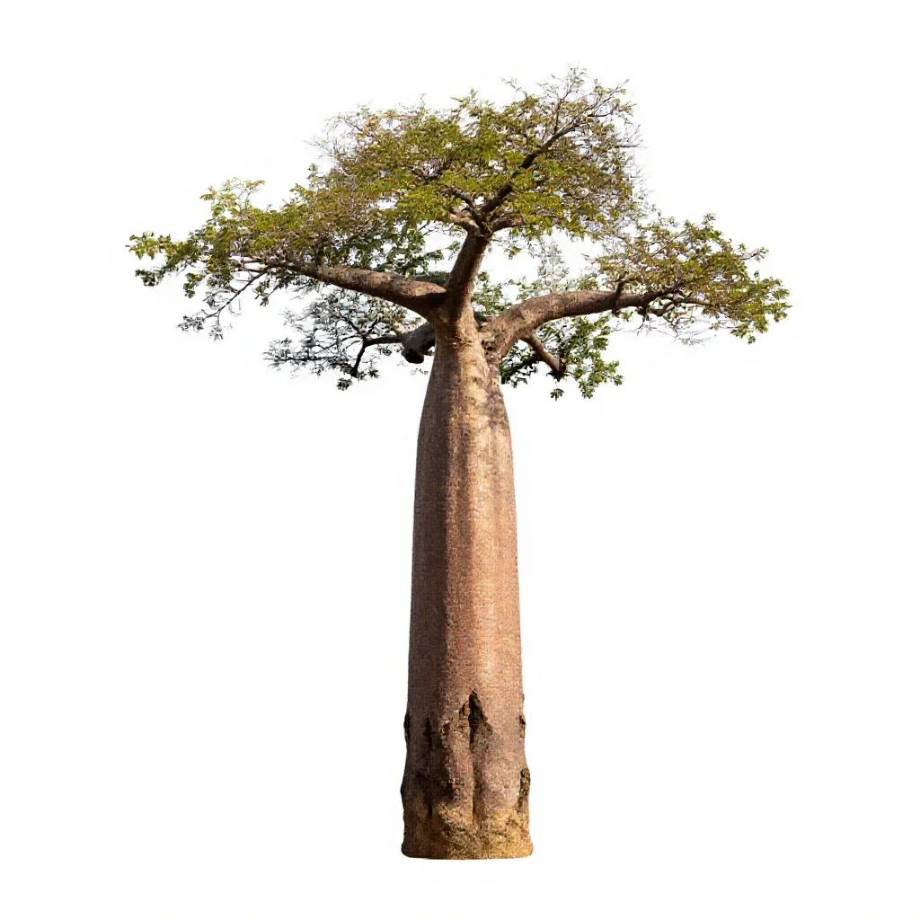 Baobab isolated on a white background