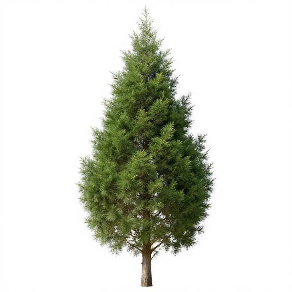 Cypress isolated on a white background