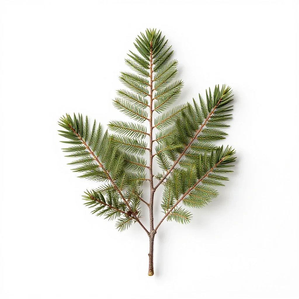 Silver beech isolated on a white background