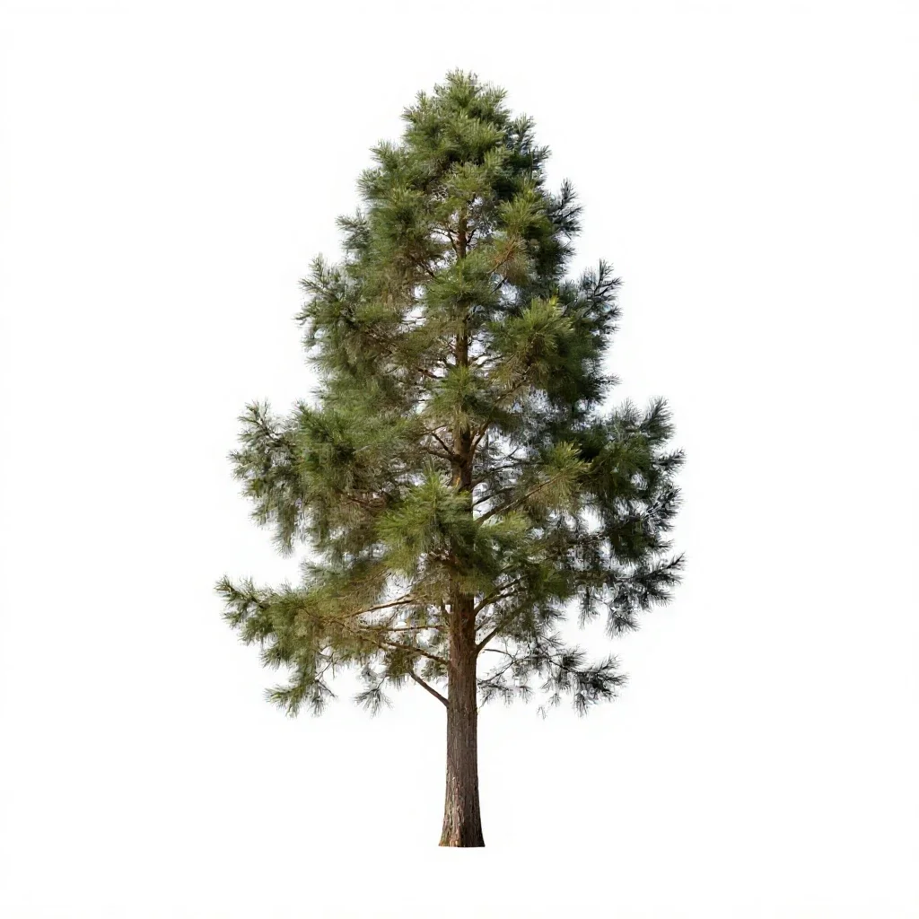 Totara isolated on a white background