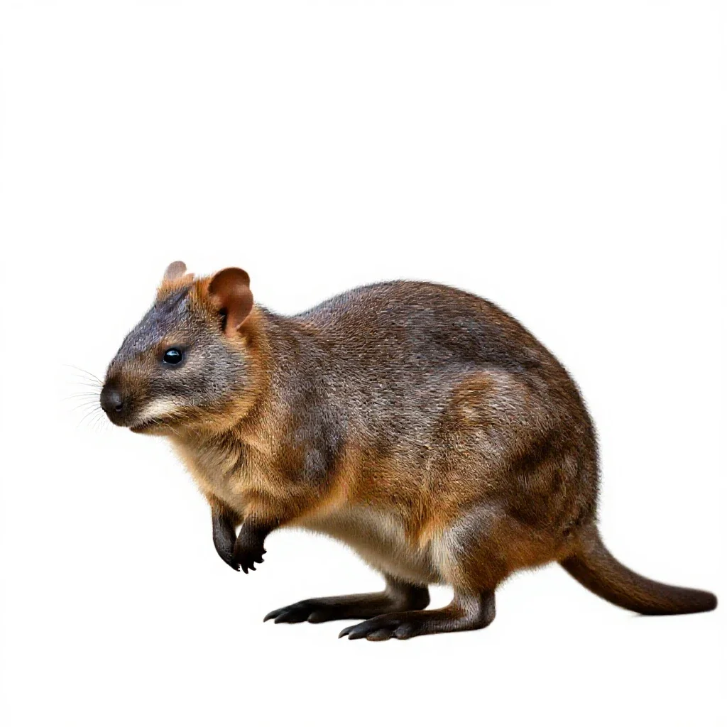 Bettong isolated on a white background