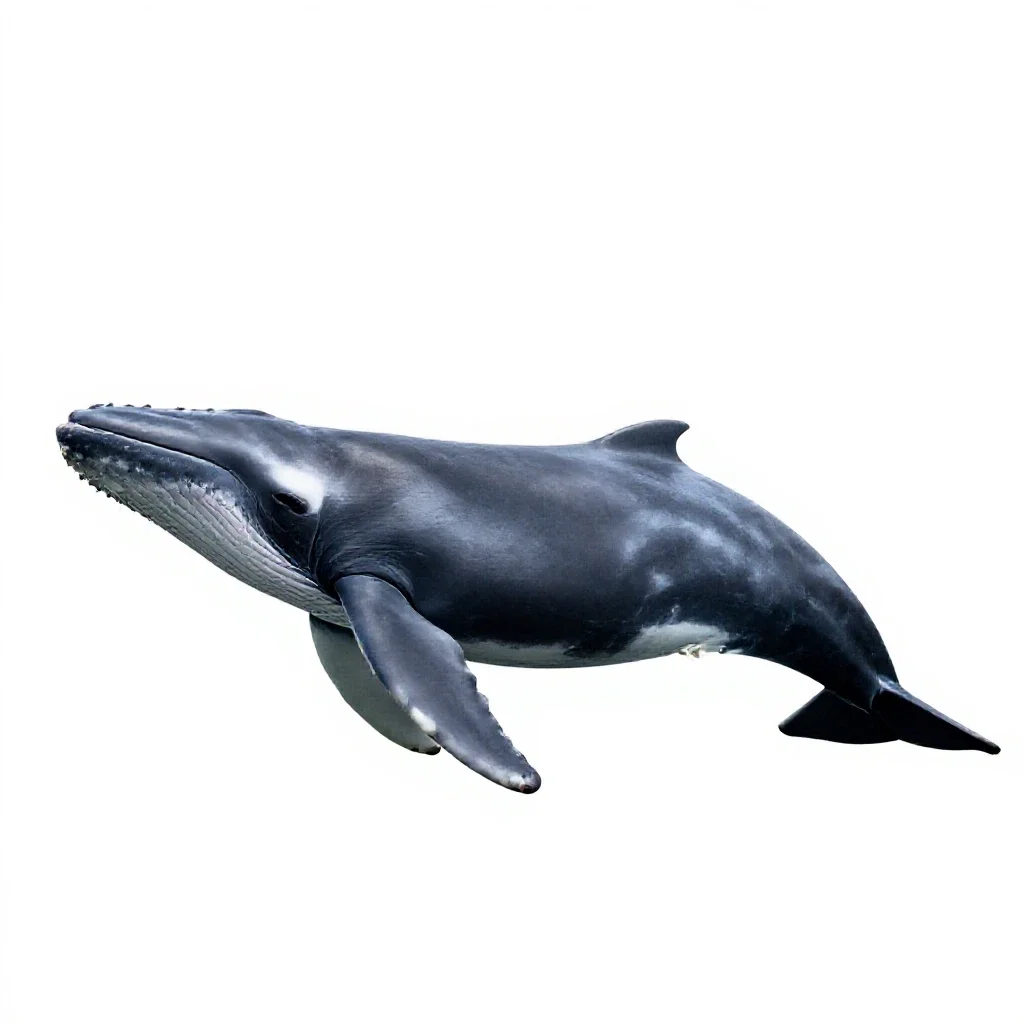 Cetacean isolated on a white background